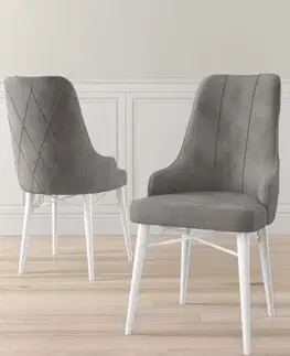 Sada židlí (4 kusy) Neta - Grey, White