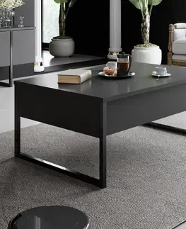 Konferenční stolek Luxe - Anthracite, Black