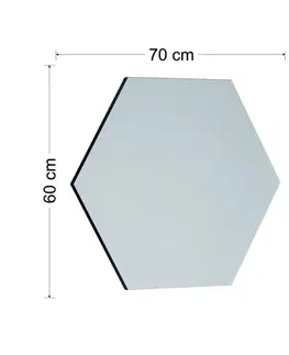 Zrcadlo Zeo Black 60 x 70 cm