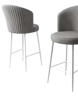 Bar Stool Set (6 Pieces) Alte - Grey, White