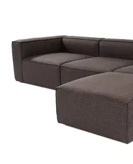 Rohová sedací souprava Fora - Dark Brown