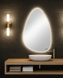Nástěnné zrcadlo FLOW PEBBLE LED