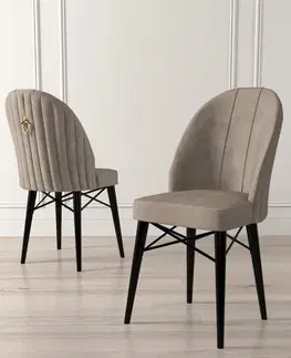 Sada židlí (6 kusů) Ritim - Cappuccino, Black