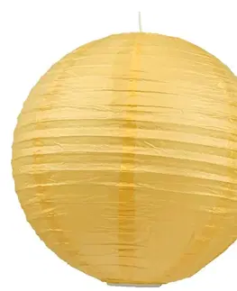 Stínidlo na lampu Cocoon Ball papírové žluté