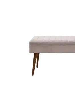 Set s rozkládacím stolem, židlemi a konzolou (6 kusů) Vina Bench 04 0701 - Walnut, Grey