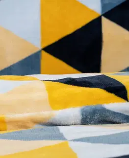 4Home Povlečení mikroflanel Scandi triangle, 160 x 200 cm, 70 x 80 cm