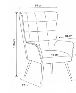 Relaxační křeslo 315 GRN2, tyrkysová