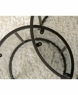 Sada konferenčních stolků Aurum Black and Grey 60 cm, 2 ks