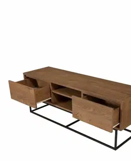 Televizní stolek Rodez Walnut and Black I, M