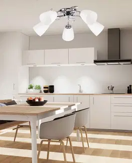 Stropní lampa Ursella 5x40W E14 bílá