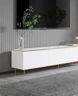 TV stolek Imaj - Marble, White