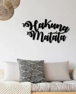Dekorativní kovový doplněk na zeď Hakuna Matata