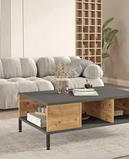 Konferenční stolek Role Anthracite and Atlantic Pine