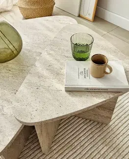 Sada konferenčních stolků Ballare Set - Travertine