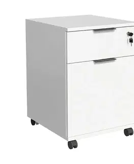 Komoda na kolečkách White
