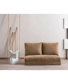 Dvoumístná rozkládací pohovka Taida - Light Brown