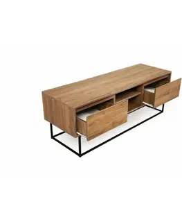 Televizní stolek Laxus Walnut and Black, M