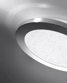 Stropní koupelnové svítidlo PIXEL minimalistické - stříbrný chrom 22,5 cm - kulaté LED stropní svítidlo se stmíváním 3000K 12W IP441