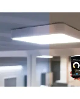 Panlux Přisazené LED svítidlo Verona Square Smart bílá, 28,3 x 28,3 cm, IP54