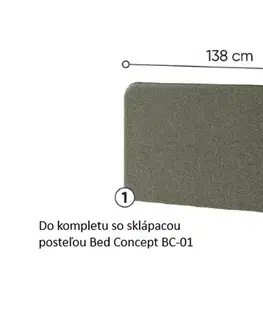 Dig-net nábytek Čalouněný panel Lenart BED CONCEPT BC-16/140 | zelená