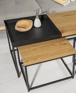 Konferenční stolek 3 ks LADON Dekorhome