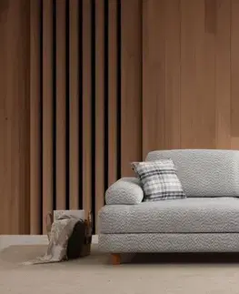 Trojmístná rozkládací pohovka Nice 3 Seater - Cream, Blue
