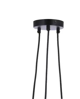 Závěsná lampa Trio, stínidlo E27, zlatá