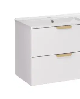 ArtCom Koupelnová skříňka s umyvadlem ASTER WHITE U120cm | 120 cm