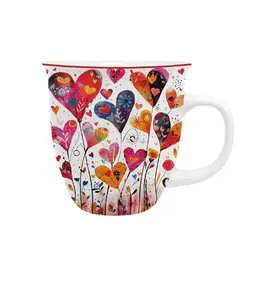 DUO - Hrnek 650ml COLORFUL HEARTS 1