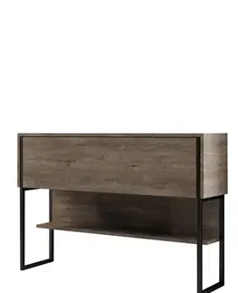 Komoda Luxe - Black, Walnut