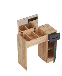 Kosmetický stůl Inci Anthracite