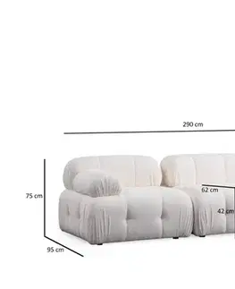 Trojmístná pohovka Petite 3 - White