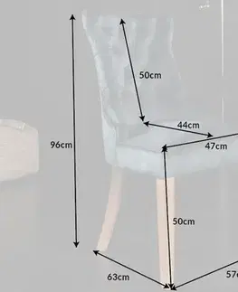 Chesterfield jídelní židle 2 ks FRIXON Dekorhome