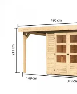 Dřevěný zahradní domek RETOLA 3 Lanitplast