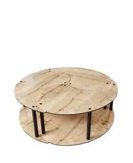 Sada konferenčních stolků Yin Yang 3 70 - Oak