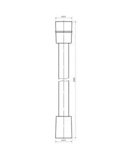 OMNIRES Sprchová hadice, 150 cm černá mat /BLM/ 028BL