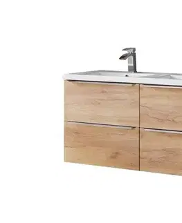 ArtCom Koupelnová skříňka s umyvadlem CAPRI Oak U120/1 | 120 cm