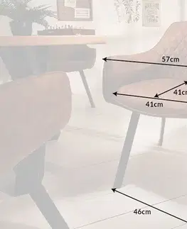 Jídelní křeslo 2 ks PELEUS Dekorhome