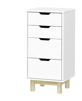 Komoda 2+2 zásuvky BONITO 2 bílý lak
