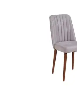 Set s rozkládacím stolem, židlemi a konzolou (5 kusů) Vina 02 0701 - Walnut, Grey