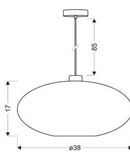 Fialová závěsná stropní lampa Crysti e27