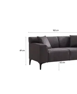 Dvoumístná pohovka New Petra 2 - Anthracite