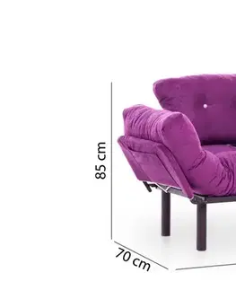 Křeslo ušák Nitta Single - Purple