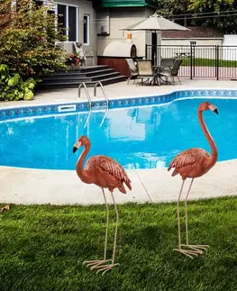 Decorative Garden Object Set (2 Pieces) Flamingo