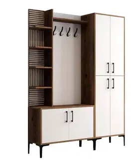 Předsíňová stěna Viyana DA - Walnut, White