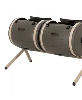 Dvojitý rotační kompostér 380l Dekorhome