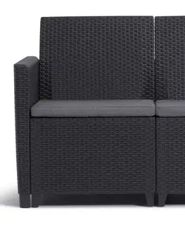 KETER Zahradní pohovka CLARA 2 seater | grafit
