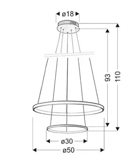 Závěsná lampa LUNE 40W