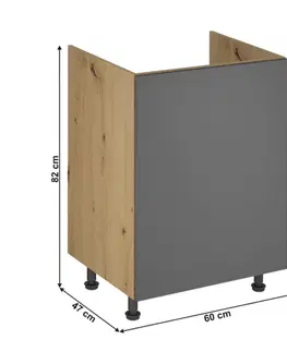 Dřezová skříňka LANGEN D60Z univerzální Tempo Kondela