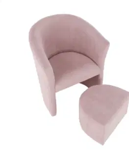 Křeslo s taburetem ROSE Tempo Kondela